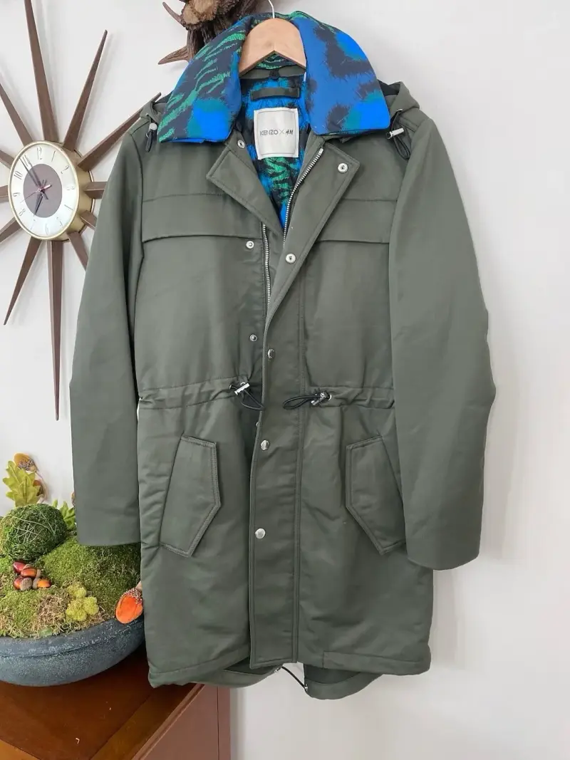 Parka KENZO X H&M verde militar para hombre - 6