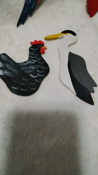 Set de imanes decorativos de aves coloridos - miniatura 5