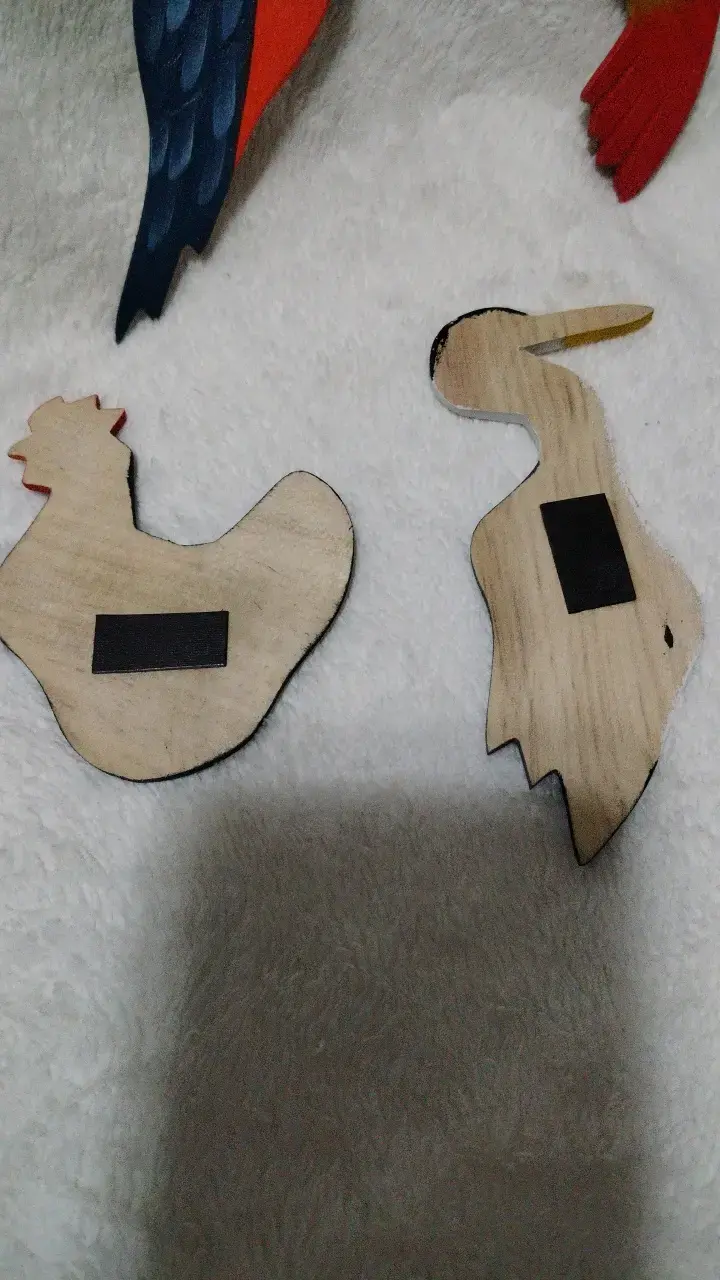 Set de imanes decorativos de aves coloridos - 6