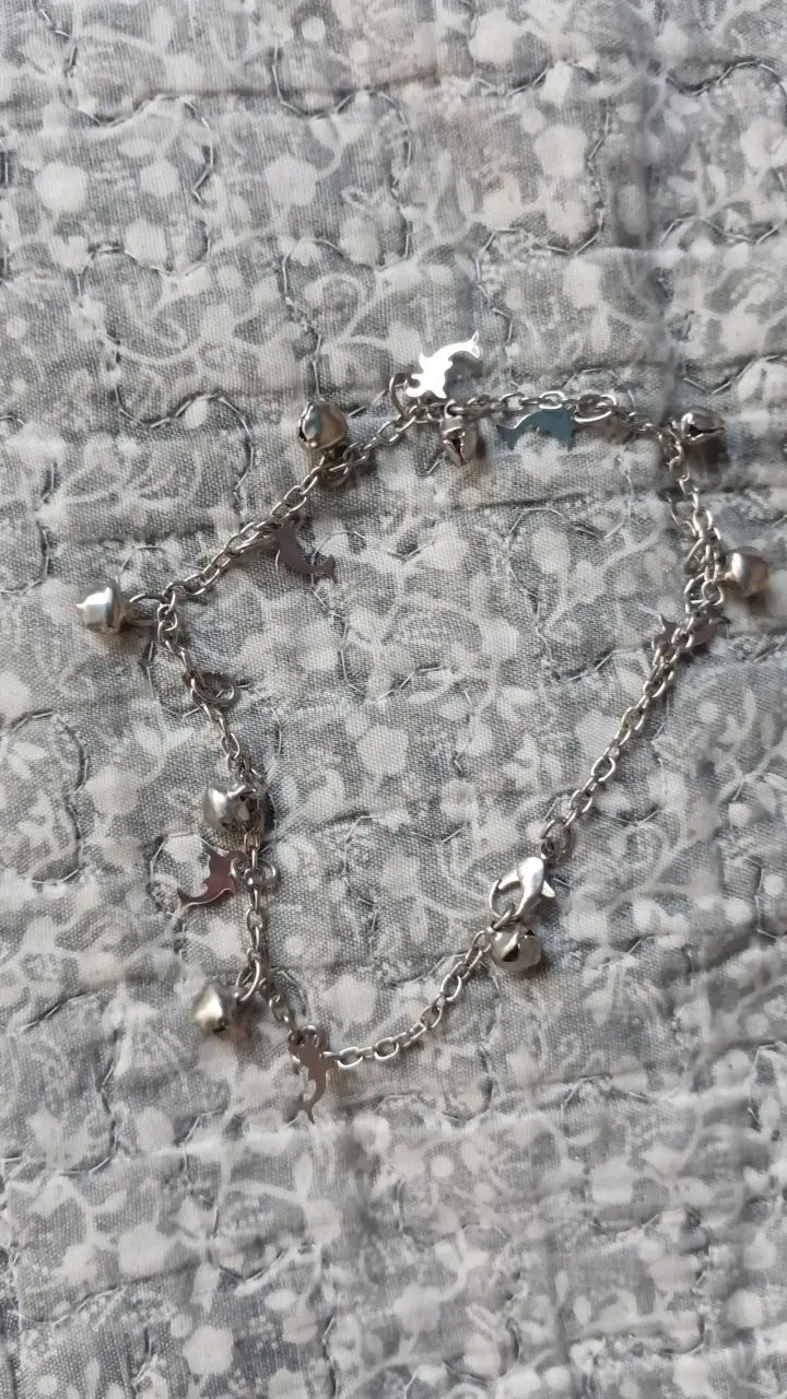 Pulsera de plata con dijes de animales