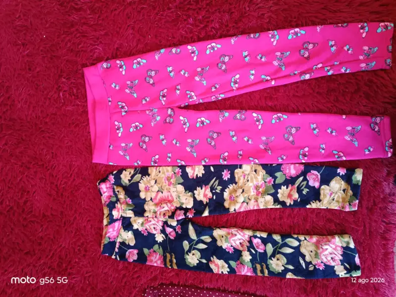 Pack de leggings para niñas con diseños variados - 1
