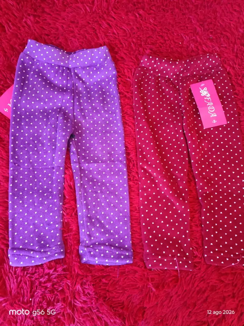 Pack de leggings para niñas con diseños variados - 2