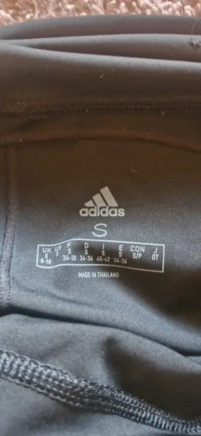 Leggings deportivos negros Adidas talla S - miniatura 1