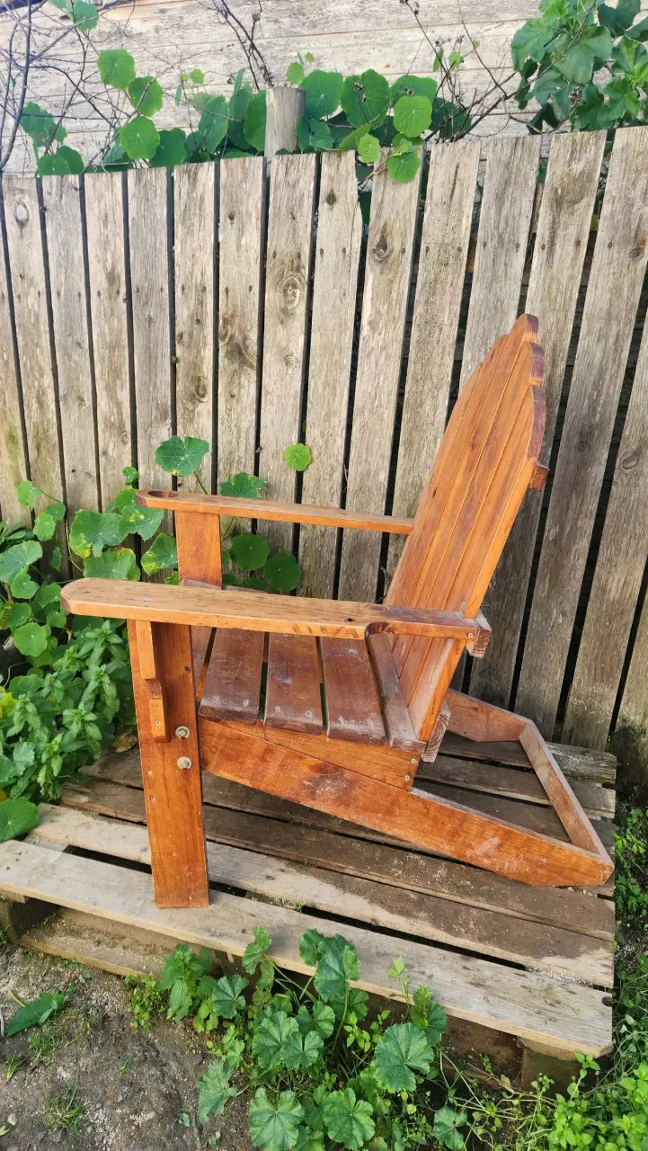 Silla Adirondack de Madera para Jardín - 1