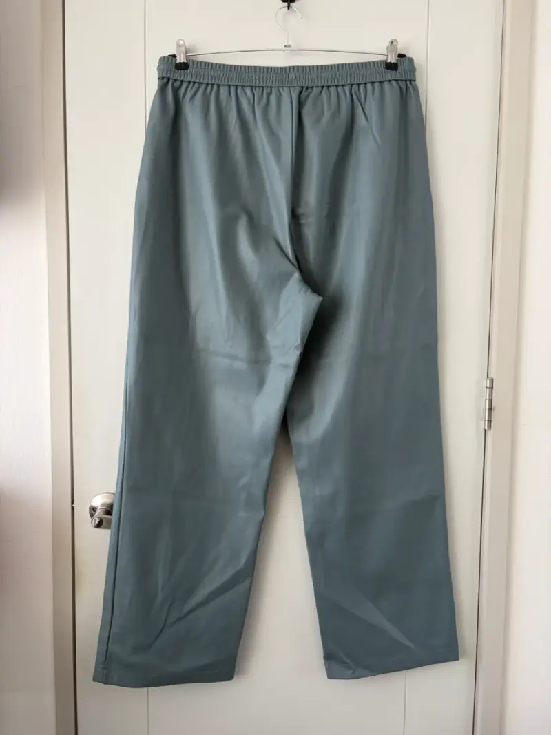 Pantalon cuero sintético gris Topshop - 3