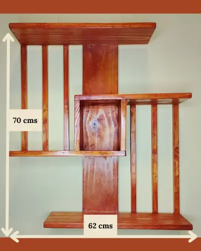 Repisa/Estantería de pared (Madera Maciza) - miniatura 2