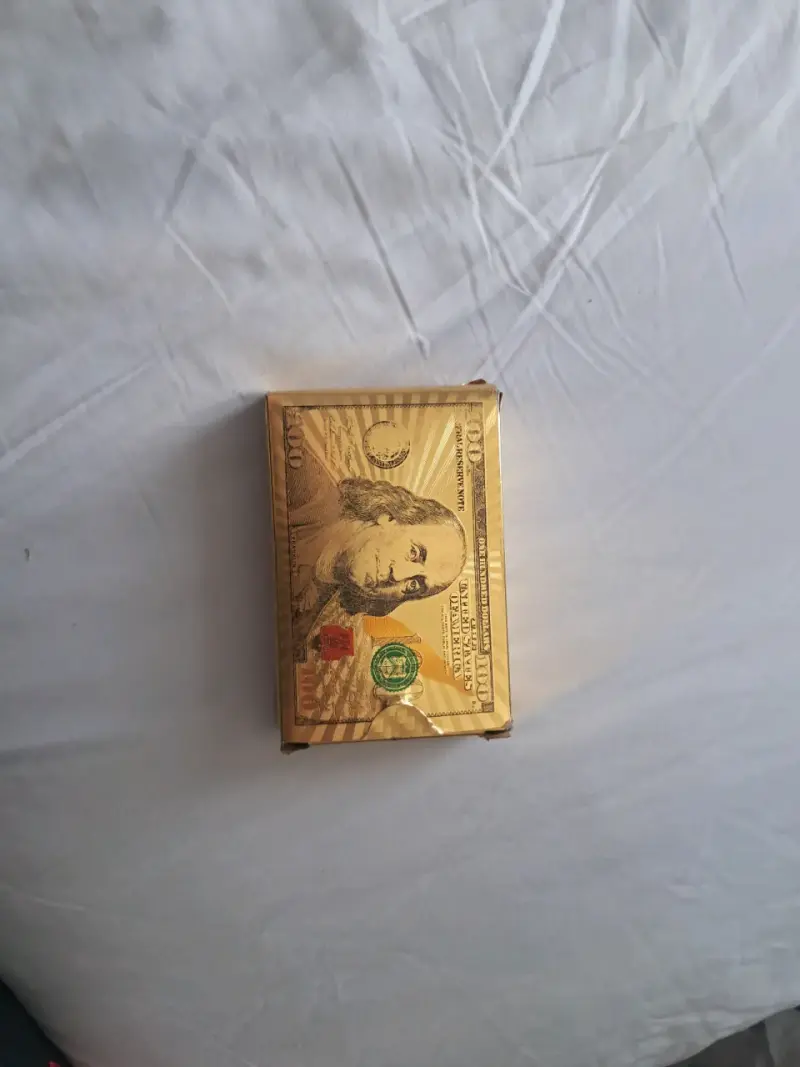 Baraja de Cartas Doradas con Certificado