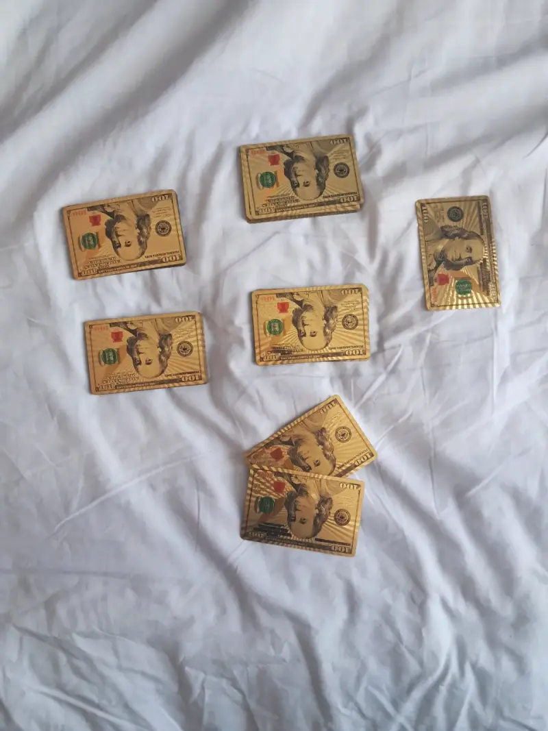 Baraja de Cartas Doradas con Certificado - 5