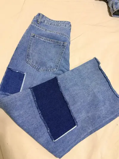Jeans cortos de mezclilla con parches Sybilla - miniatura 5