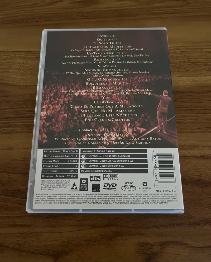DVD Luis Miguel en concierto - 4