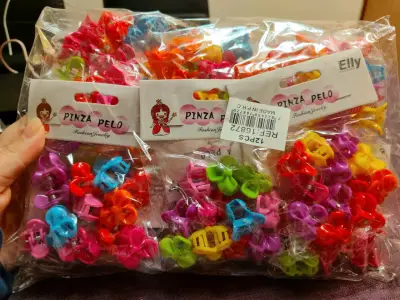 Set de pinzas de pelo coloridas Elly - miniatura 1