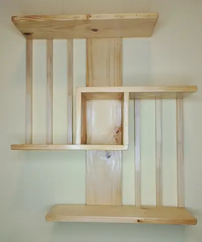 Repisa/Estantería de pared (Madera Maciza) - miniatura 2