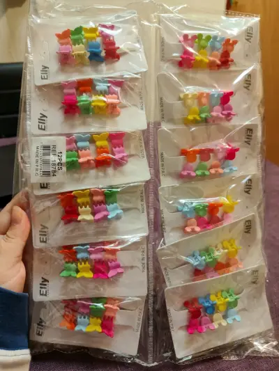 Set de pinzas de pelo coloridas Elly - miniatura 2