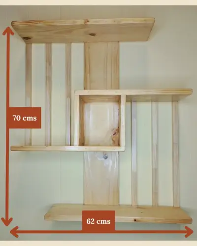 Repisa/Estantería de pared (Madera Maciza) - miniatura 3