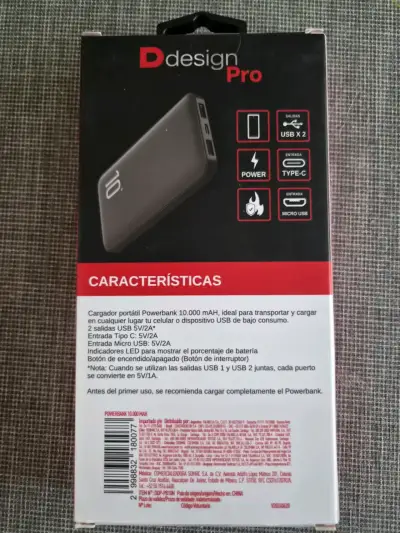 Powerbank 10000 mAh Design Pro con USB y Micro USB - miniatura 2