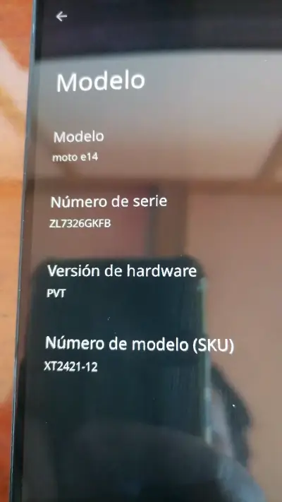 Moto E14 sin porta Tarjeta Sim - miniatura 6