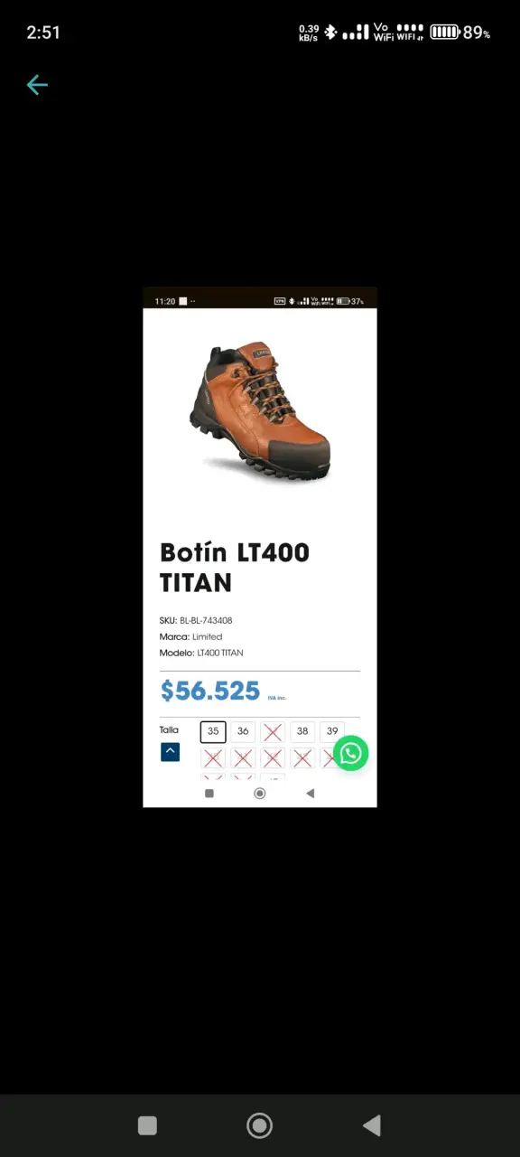 Zapatos de seguridad LT400 Titan Plus nuevos - 6
