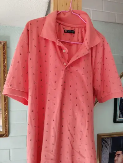 Polera Polo Rosa con Anclas Herald Collection - miniatura 3