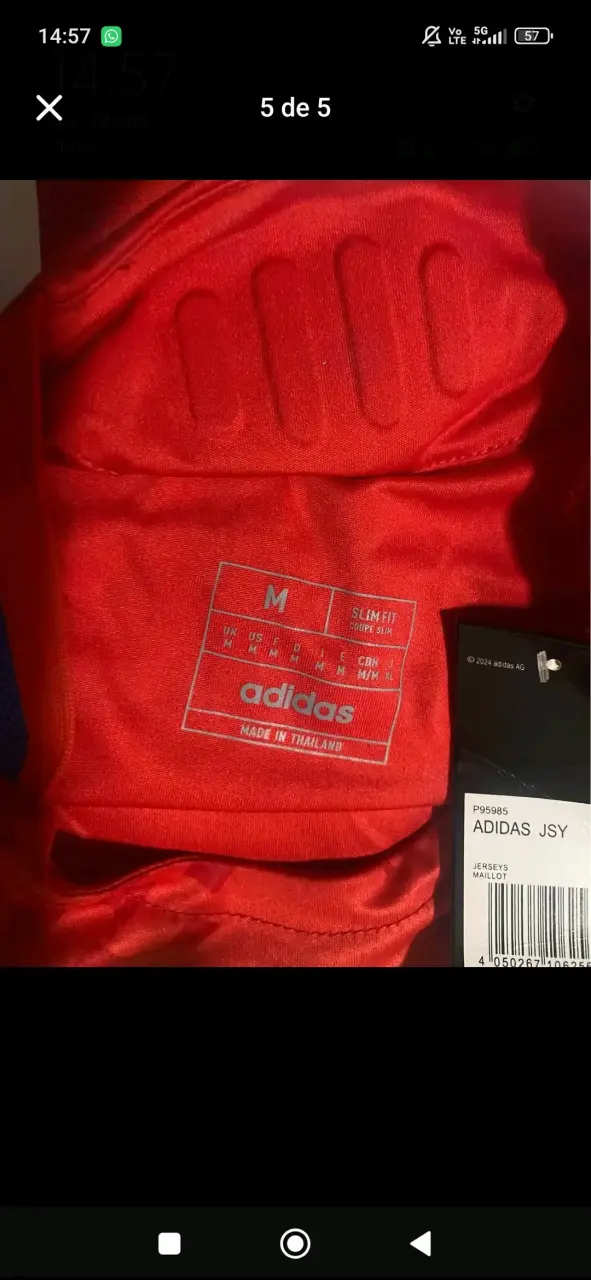 Camiseta Roja Selección Chile Adidas Alexis 10 - 4
