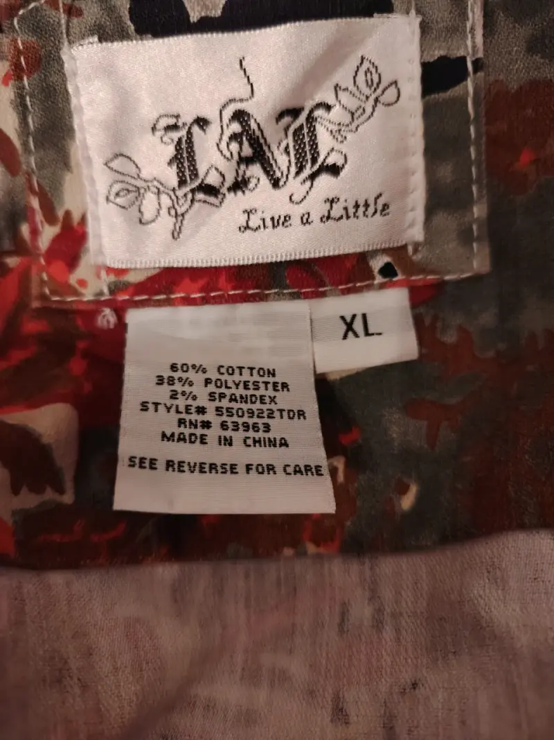 Chaqueta Y2K estampada floral Live a Little XL - 3