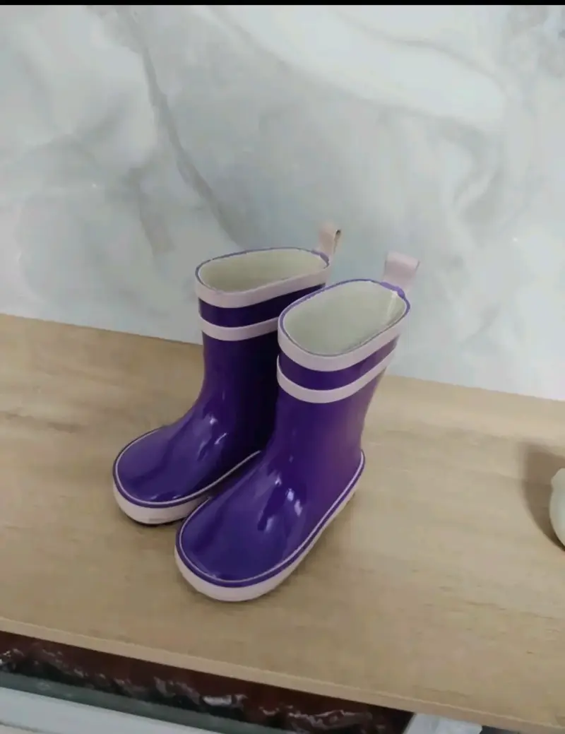 Botas de lluvia infantiles moradas OSS - 2