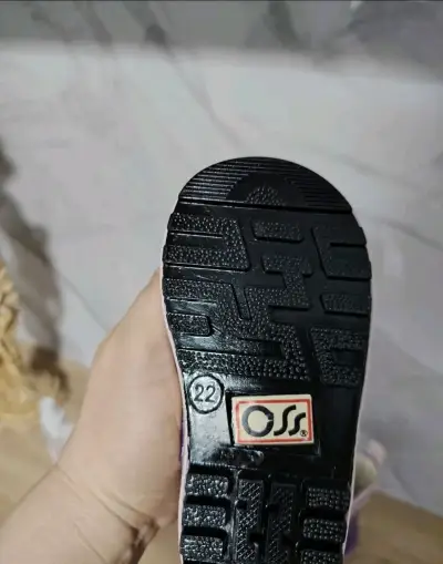 Botas de lluvia infantiles moradas OSS - miniatura 3