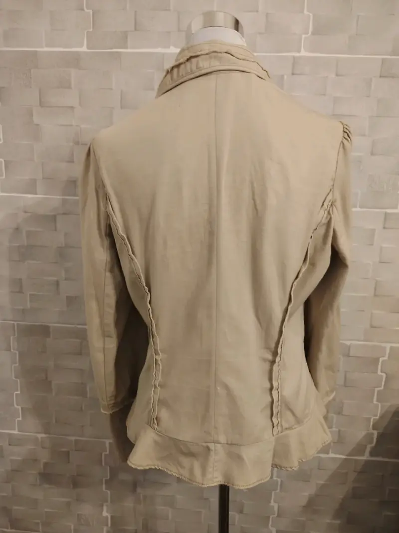 Chaqueta DKNY Y2K peplum beige - 2