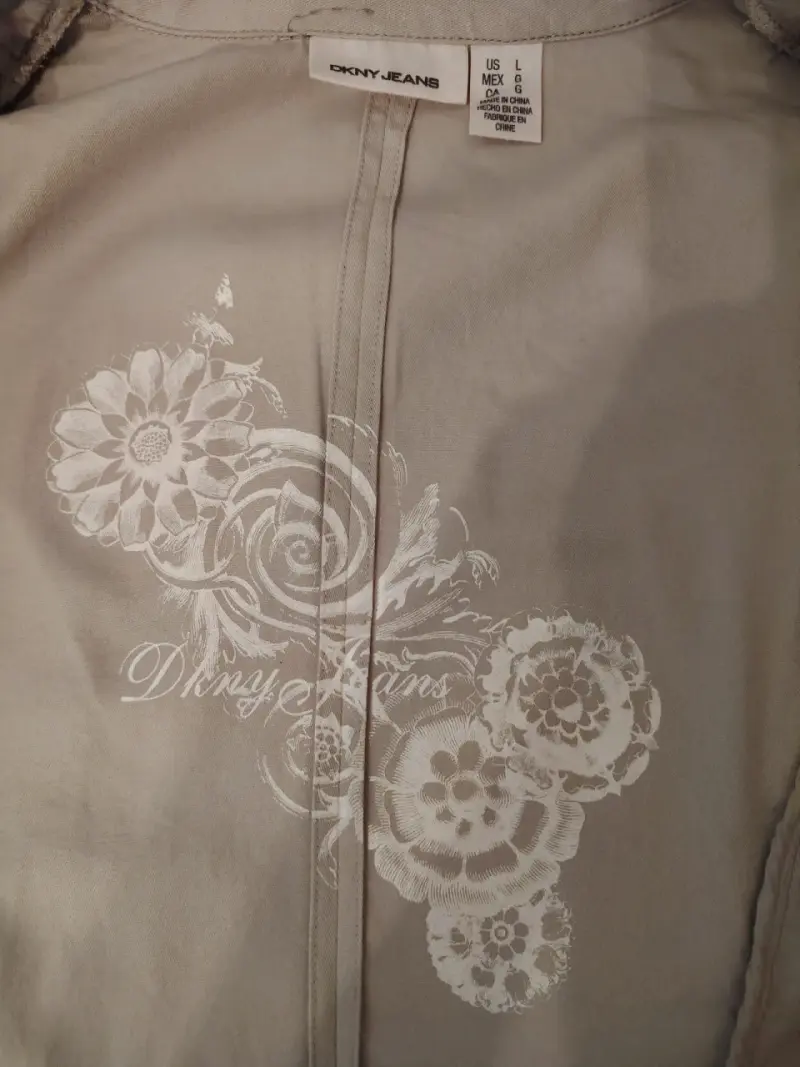 Chaqueta DKNY Y2K peplum beige - 3