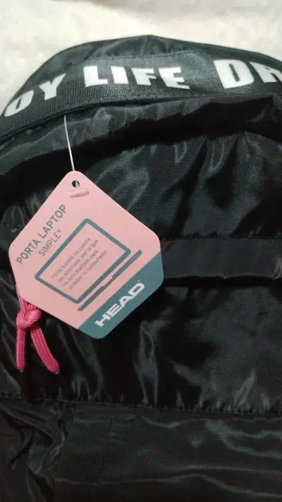 Mochila negra Head con compartimento para laptop - miniatura 2