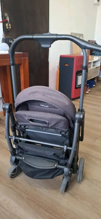 Coche de bebé Infanti plegable gris - miniatura 6