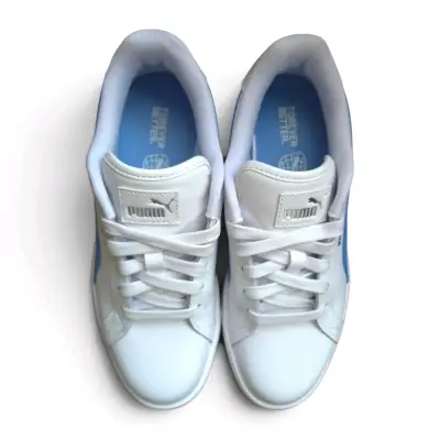 Zapatillas deportivas blancas y azules Puma - miniatura 4
