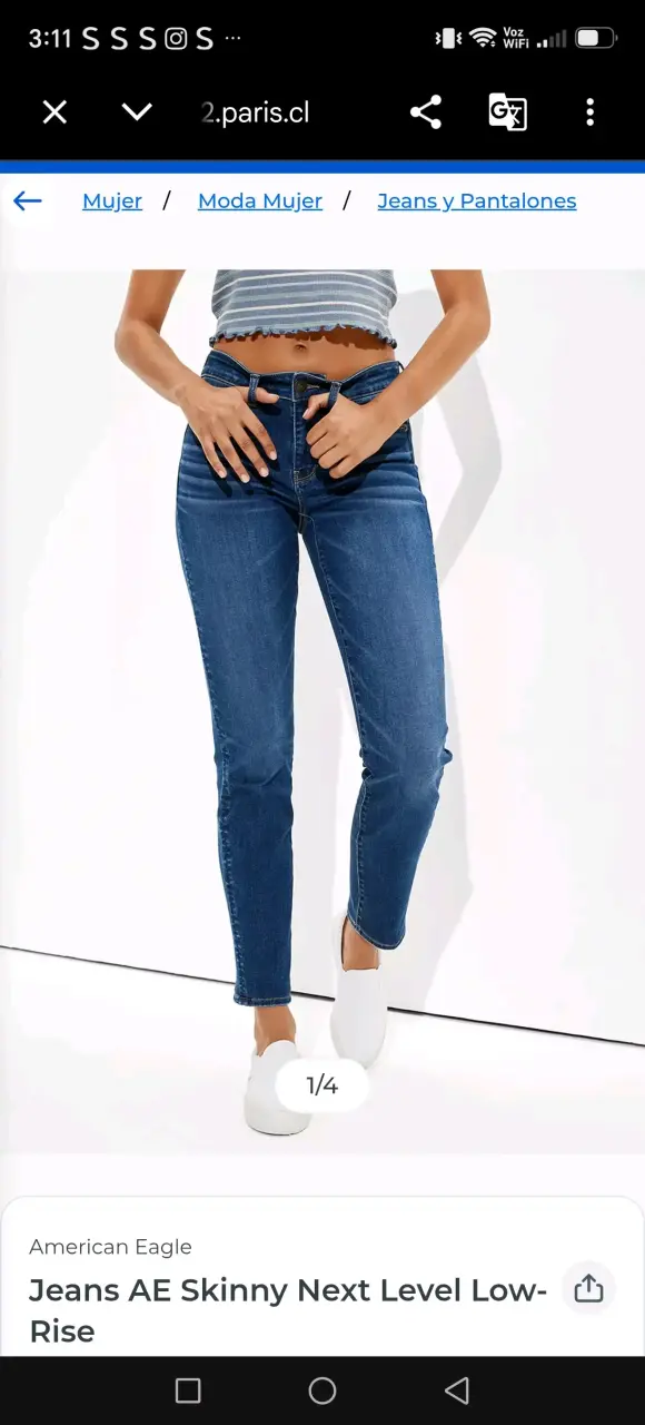 Jeans skinny low rise American Eagle NUEVO con tag - 1