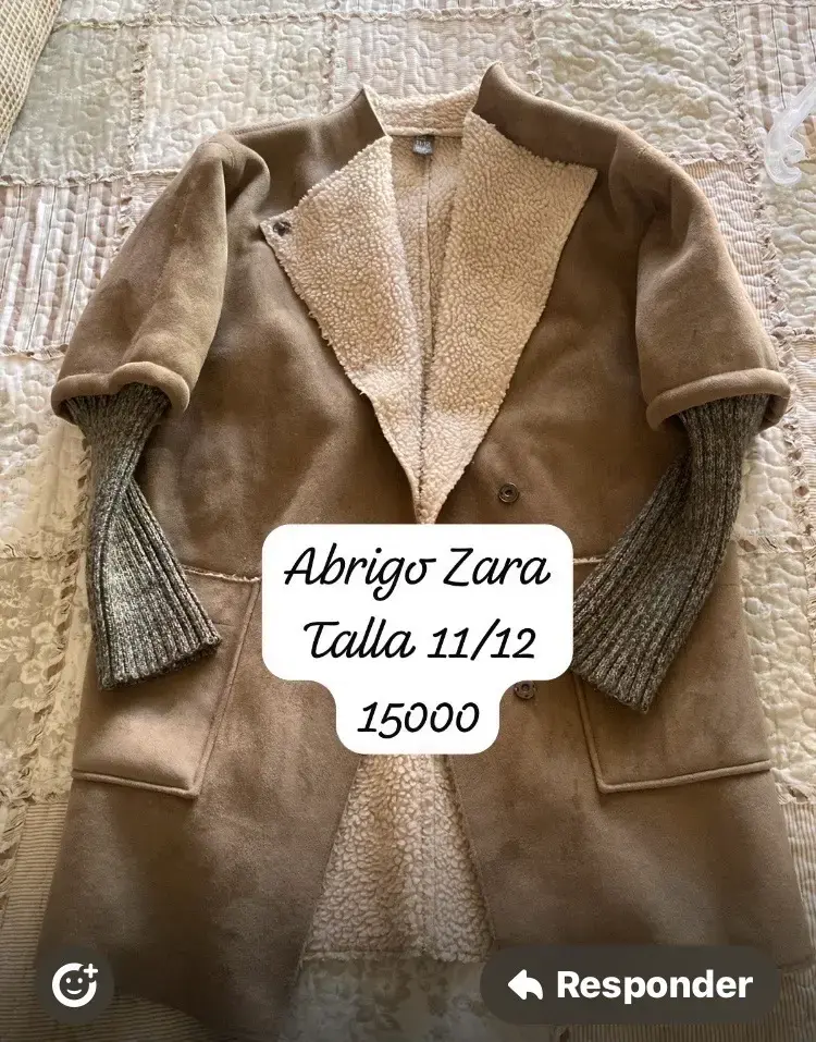 Abrigo de lana negro Foster talla 10 - 2