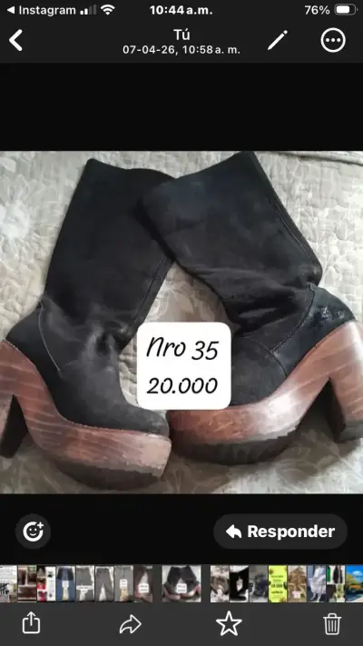 Abrigo de lana negro Foster talla 10 - miniatura 4