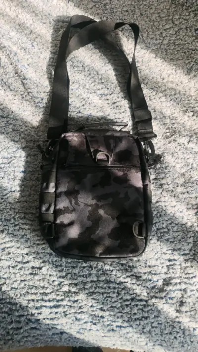 Bolso bandolera táctico camuflado Azul/Negro - miniatura 2