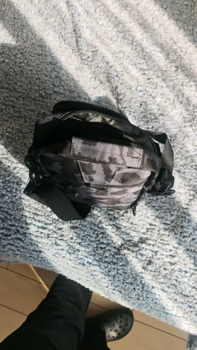 Bolso bandolera táctico camuflado Azul/Negro - miniatura 3