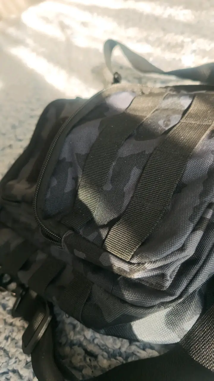 Bolso bandolera táctico camuflado Azul/Negro - 4