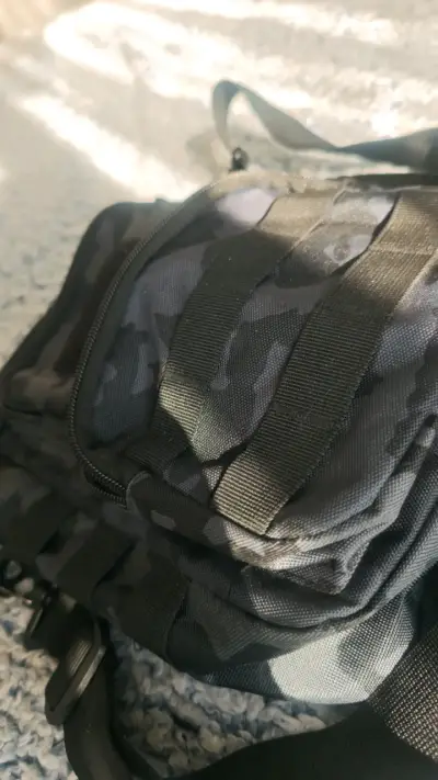 Bolso bandolera táctico camuflado Azul/Negro - miniatura 4