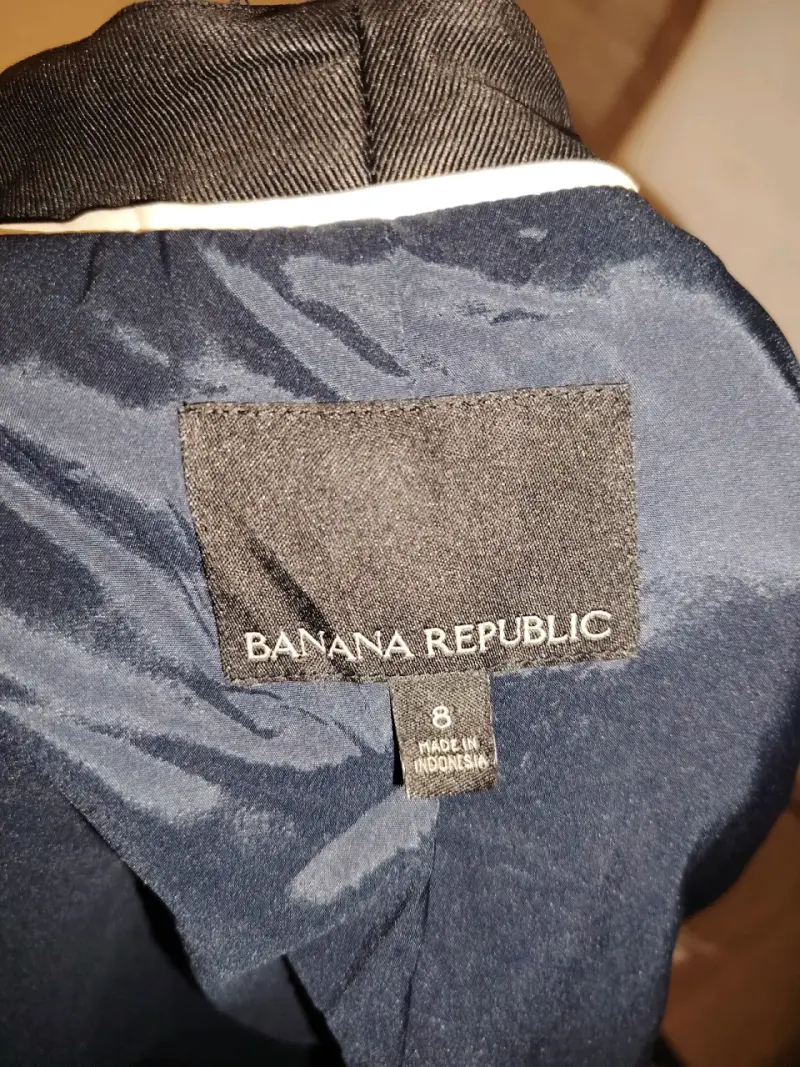 Blazer azul Banana Republic para mujer talla M - 3