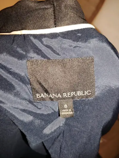 Blazer azul Banana Republic para mujer talla M - miniatura 3