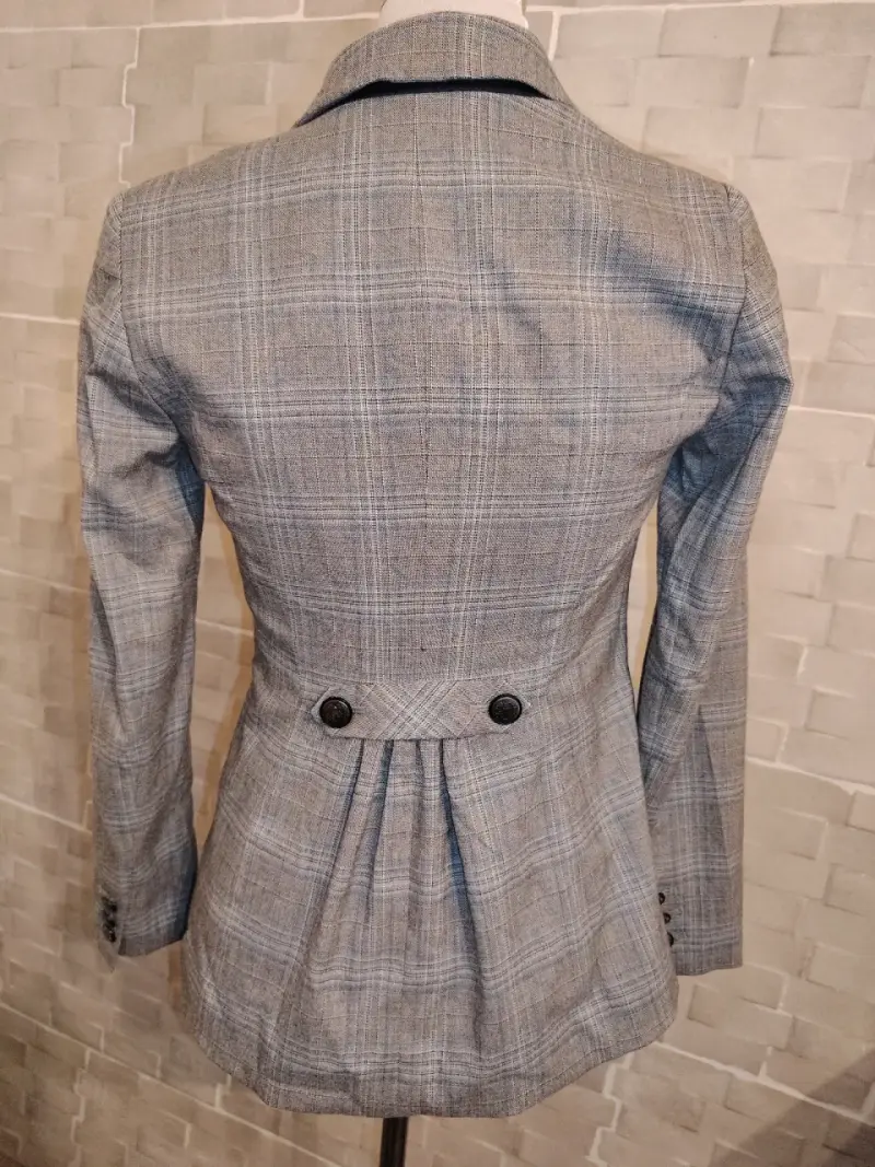 Blazer White House Black Market Cuadrillé XS - 2
