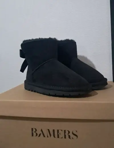Botas de invierno negras para niña Bamers - miniatura 1