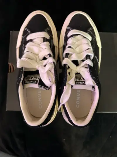 Zapatillas Converse negras con plataforma - miniatura 5
