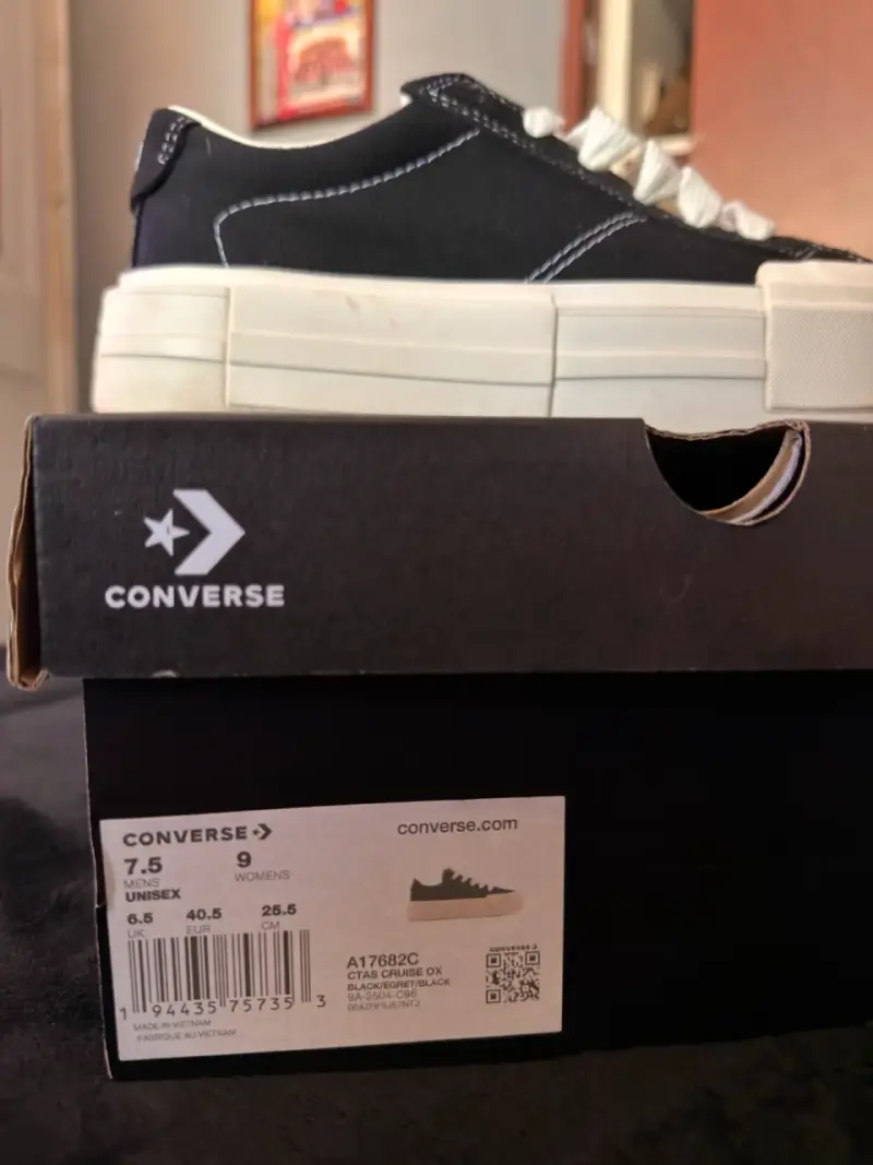 Zapatillas Converse negras con plataforma - 6