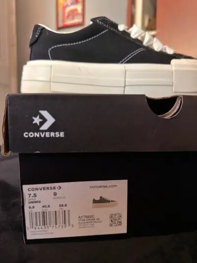 Zapatillas Converse negras con plataforma - miniatura 6