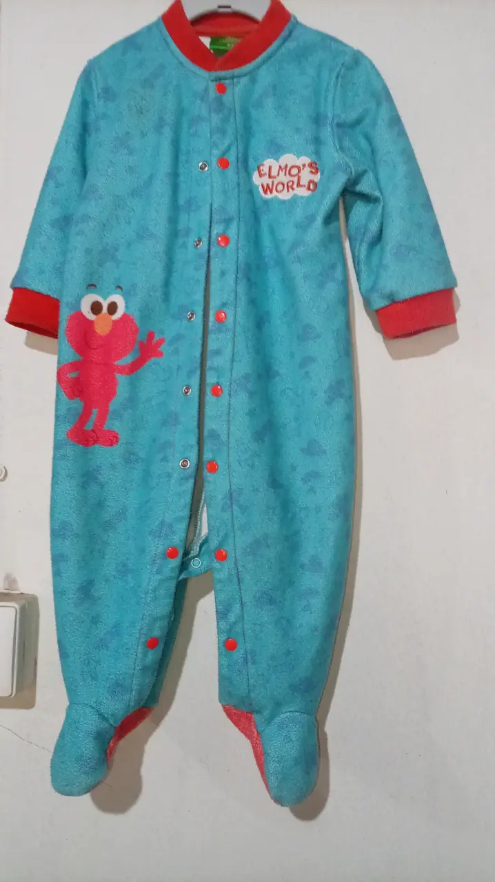 Pijama Entero Infantil Elmo's World Azul - 1