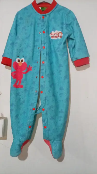 Pijama Entero Infantil Elmo's World Azul - miniatura 1