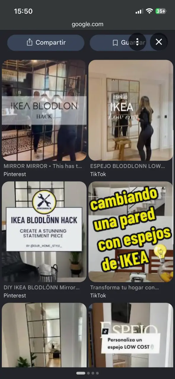 26 Espejo decorativo IKEA BLODLÖNN para DIY - 4