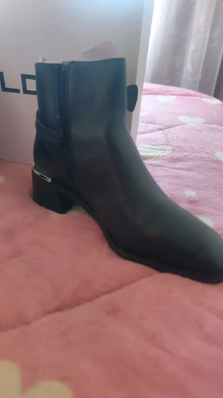 Botines de cuero negro Aldo para mujer - 2