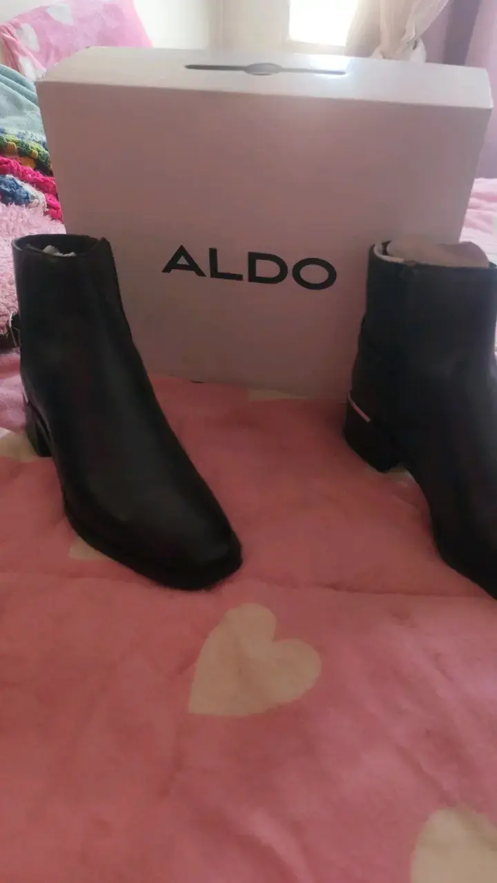 Botines de cuero negro Aldo para mujer - 3